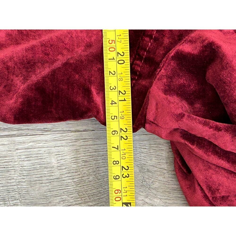 Torrid Burgundy Velvet Moto Jacket Sz 1X - Picture 14 of 14